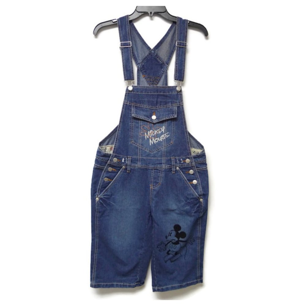 Disney Mickey Mouse denim short overall